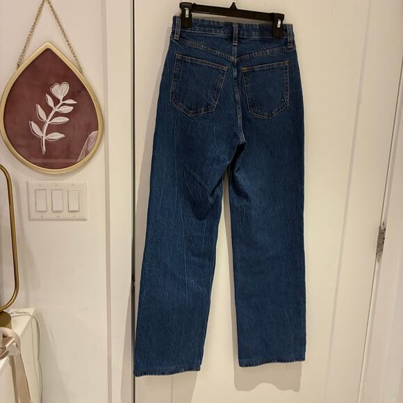 Abercrombie & Fitch 90's Relaxed High Rise Curve Love Jeans Sz 4 long - Picture 4 of 10